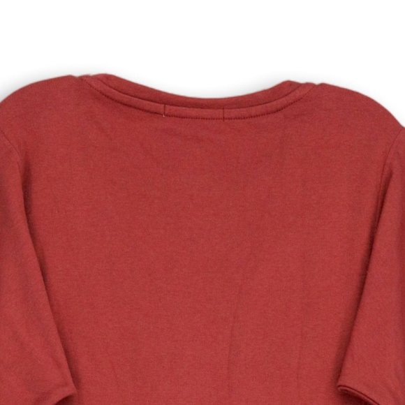 NWT SEVEN7 DOLMAN POCKET TIE FRONT THUMB-HOLSTER SWEATSHIRT MARSALA SMALL - Picture 5 of 11